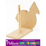 PORTA ROLO DE PAPEL TOALHA GALINHA DE ANGOLA MDF ADESIVADO 